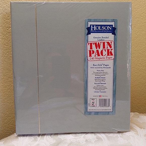 NWT 120 Magnetic Page Holson Genuine Bonded Leather Photo Album - Picture 4 of 7